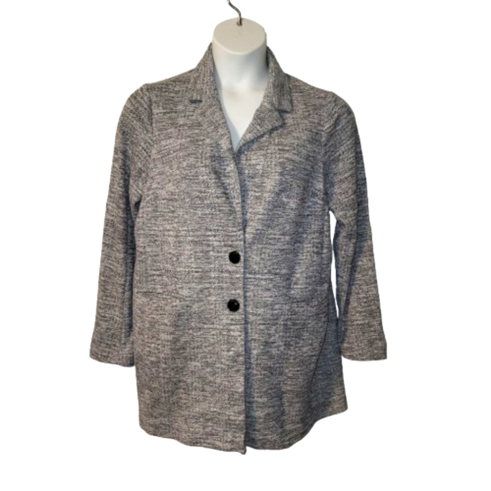 Ladies TORRID Sweater Blazer Black Long Sleeved Button Down Size Zero